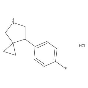 7-(4-Fluorophenyl)-5-azaspiro[2.4]heptane hydrochloride Structure