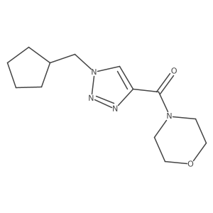 4-[1-(cyclopentylmethyl)-1H-1,2,3-triazole-4-carbonyl]morpholine Structure