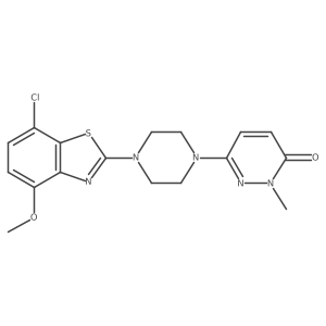 6-[4-(7-Chloro-4-methoxy-1,3-benzothiazol-2-yl)piperazin-1-yl]-2-methyl-2,3-dihydropyridazin-3-one Structure