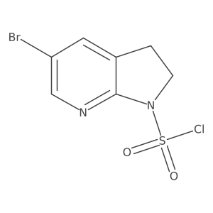 5-bromo-1H,2H,3H-pyrrolo[2,3-b]pyridine-1-sulfonyl chloride Structure