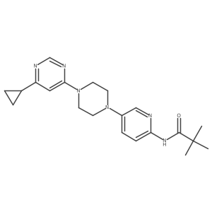N-{5-[4-(6-cyclopropylpyrimidin-4-yl)piperazin-1-yl]pyridin-2-yl}-2,2-dimethylpropanamide Structure