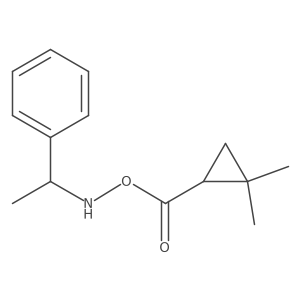 (+)-|A-Methylbenzylamine (-)-2,2-Dimethylcyclopropanecarboxylate结构式