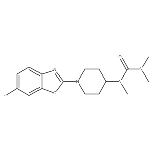 1-[1-(6-Fluoro-1,3-benzoxazol-2-yl)piperidin-4-yl]-1,3,3-trimethylurea结构式