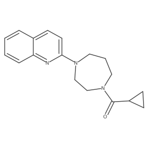 2-(4-Cyclopropanecarbonyl-1,4-diazepan-1-yl)quinoline结构式