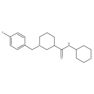 1-[(4-fluorophenyl)methyl]-N-(oxan-4-yl)piperidine-3-carboxamide Structure