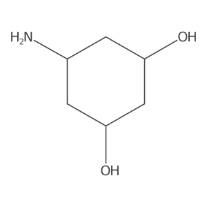 (1R,3S,5r)-5-aminocyclohexane-1,3-diol结构式