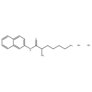 (S)-2,6-Diamino-N-(naphthalen-2-yl)hexanamide dihydrobromide结构式