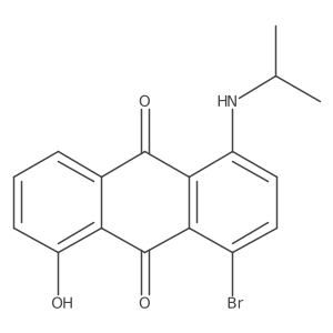 1-Isopropylamino-4-bromo-5-hydroxy-anthraquinone结构式