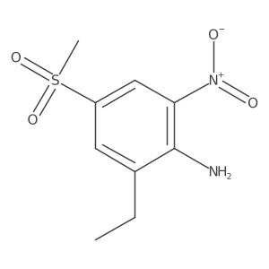 2-Ethyl-4-(methylsulfonyl)-6-nitrobenzenamine Structure