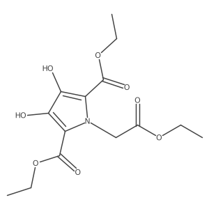 Diethyl 1-(2-ethoxy-2-oxoethyl)-3,4-dihydroxy-1H-pyrrole-2,5-dicarboxylate Structure