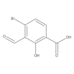 4-Bromo-3-formyl-2-hydroxybenzoic acid结构式