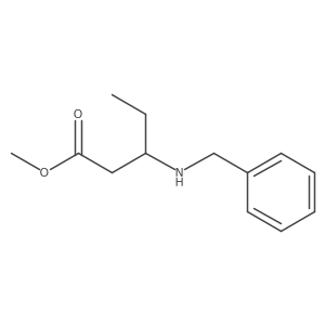 Methyl 3-(benzylamino)pentanoate Structure
