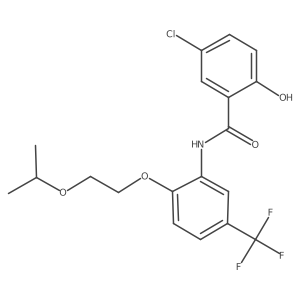 Benzamide,5-chloro-2-hydroxy-n-[2-[2-(1-methylethoxy)ethoxy]-5-(trifluoromethyl)phenyl]-结构式