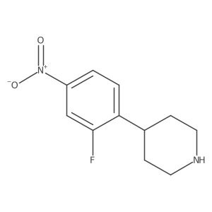 4-(2-Fluoro-4-nitrophenyl)piperidine结构式