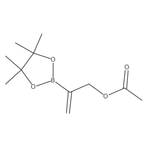 2-(4,4,5,5-Tetramethyl-1,3,2-dioxaborolan-2-yl)allyl acetate Structure