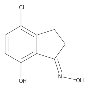 4-Chloro-7-hydroxy-2,3-dihydro-1H-inden-1-one oxime Structure