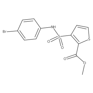 Methyl 3-[(4-bromophenyl)sulfamoyl]thiophene-2-carboxylate Structure