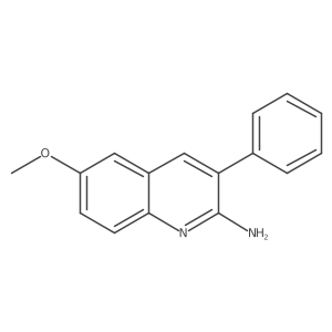2-Amino-6-methoxy-3-phenylquinoline Structure
