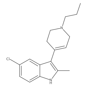 1h-Indole,5-chloro-2-methyl-3-(1,2,3,6-tetrahydro-1-propyl-4-pyridinyl)- Structure