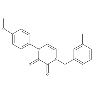 1-(4-Methoxyphenyl)-4-[(3-methylphenyl)methyl]-1,2,3,4-tetrahydropyrazine-2,3-dione Structure