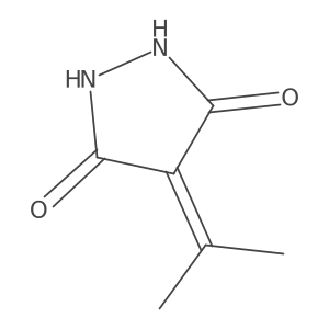 4-Isopropylidene-3,5-pyrazolidinedione结构式