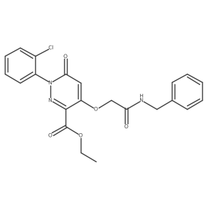 Ethyl 4-(2-(benzylamino)-2-oxoethoxy)-1-(2-chlorophenyl)-6-oxo-1,6-dihydropyridazine-3-carboxylate Structure