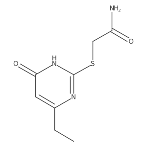 2-((4-Ethyl-6-oxo-1,6-dihydropyrimidin-2-yl)thio)acetamide结构式