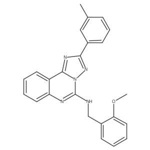 N-[(2-methoxyphenyl)methyl]-2-(3-methylphenyl)-[1,2,4]triazolo[1,5-c]quinazolin-5-amine结构式