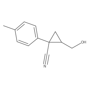(1R,2S)-2-(hydroxymethyl)-1-(p-tolyl)cyclopropanecarbonitrile Structure