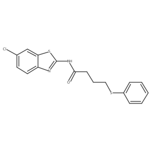 N-(6-chlorobenzo[d]thiazol-2-yl)-4-(phenylthio)butanamide Structure