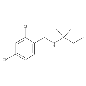 [(2,4-Dichlorophenyl)methyl](2-methylbutan-2-yl)amine结构式