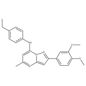 2-(3,4-dimethoxyphenyl)-N-(4-ethylphenyl)-5-methylpyrazolo[1,5-a]pyrimidin-7-amine Structure