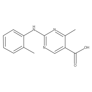 4-Methyl-2-(o-tolylamino)pyrimidine-5-carboxylic acid结构式