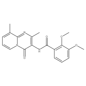 N-(2,9-dimethyl-4-oxo-4H-pyrido[1,2-a]pyrimidin-3-yl)-2,3-dimethoxybenzamide结构式