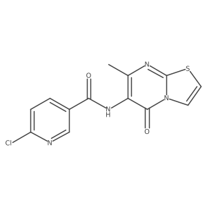 6-chloro-N-(7-methyl-5-oxo-5H-thiazolo[3,2-a]pyrimidin-6-yl)nicotinamide Structure