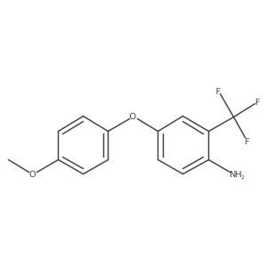 4-(4-Methoxyphenoxy)-2-(trifluoromethyl)aniline结构式