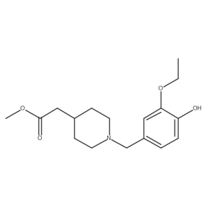 Methyl 1-[(3-ethoxy-4-hydroxyphenyl)methyl]-4-piperidineacetate Structure