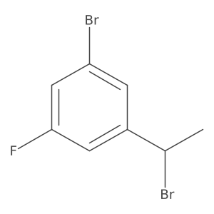 1-Bromo-3-(1-bromoethyl)-5-fluorobenzene Structure
