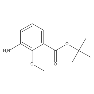 Tert-butyl 3-amino-2-methoxybenzoate结构式