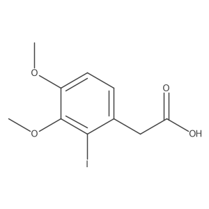 2-(2-Iodo-3,4-dimethoxyphenyl)acetic acid Structure
