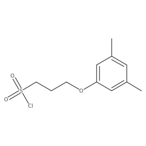 3-(3,5-Dimethylphenoxy)propane-1-sulfonyl chloride结构式