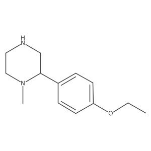2-(4-Ethoxyphenyl)-1-methylpiperazine结构式