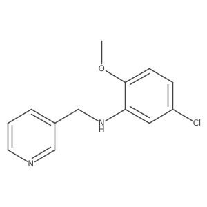 5-chloro-2-methoxy-N-(pyridin-3-ylmethyl)aniline结构式