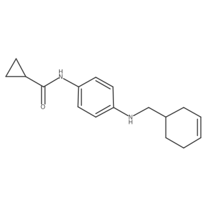 N-[4-[(3-Cyclohexen-1-ylmethyl)amino]phenyl]cyclopropanecarboxamide结构式