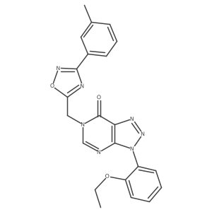 3-(2-ethoxyphenyl)-6-{[3-(3-methylphenyl)-1,2,4-oxadiazol-5-yl]methyl}-3H,6H,7H-[1,2,3]triazolo[4,5-d]pyrimidin-7-one结构式