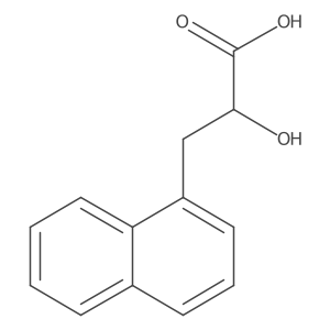 2-Hydroxy-3-(naphthalen-1-yl)propanoic acid Structure