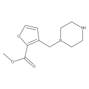Methyl 3-[(piperazin-1-yl)methyl]furan-2-carboxylate Structure