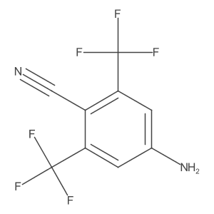 3,5-Bis(trifluoromethyl)-4-cyanoaniline Structure