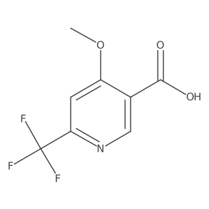 4-Methoxy-6-(trifluoromethyl)nicotinic acid结构式