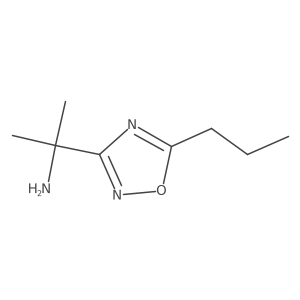 2-(5-Propyl-1,2,4-oxadiazol-3-yl)propan-2-amine Structure